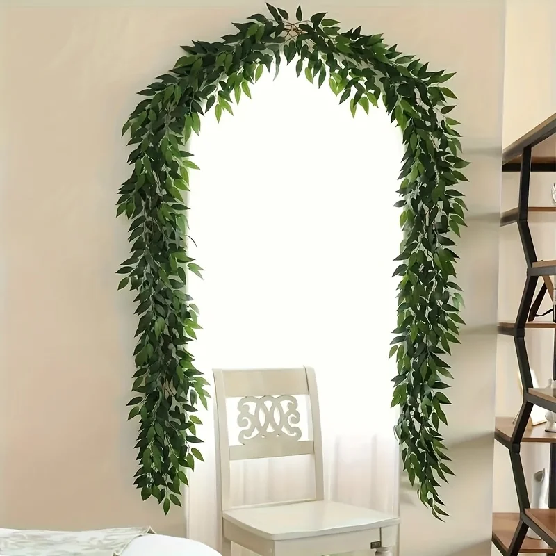 Eucalyptus Preserved - Buatan Italia Ruscus Eucalyptus Garland Sutra