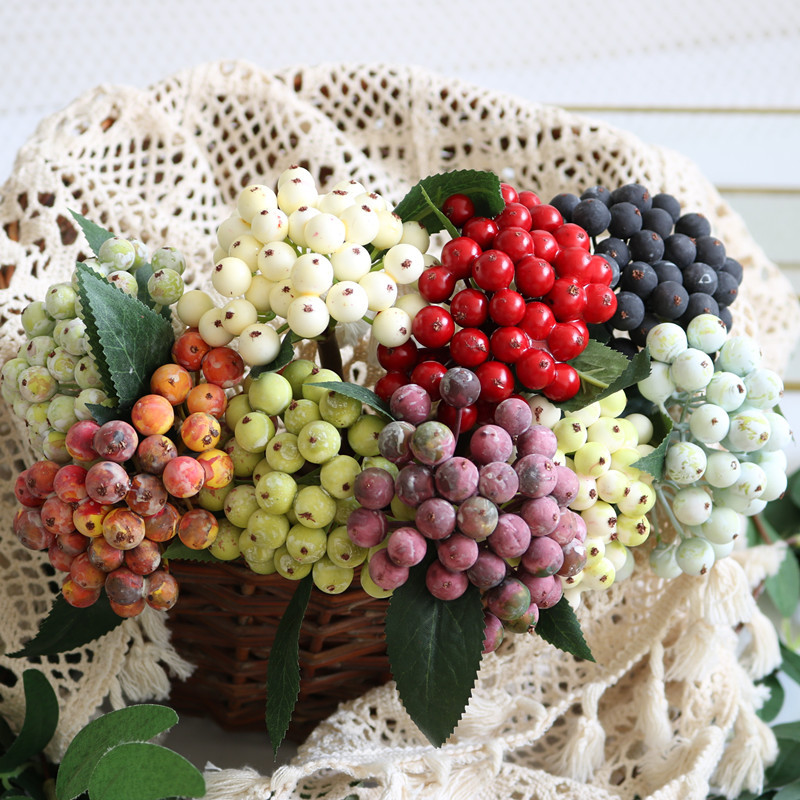 Florist Supply Bulk - 1 Buah Ranting Bunga Berry Buatan