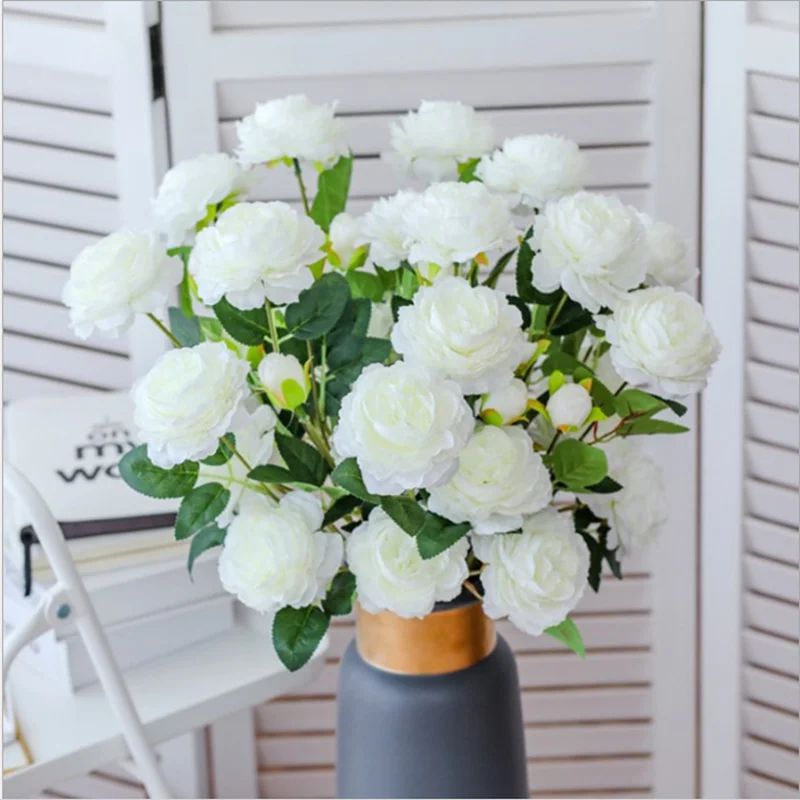 5/10 Buah Buket Mawar Buatan B - Florist Supply Bulk ulasan dan harga